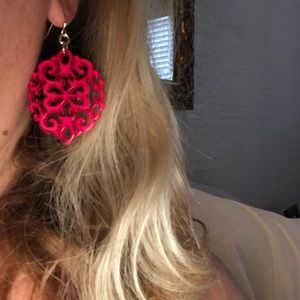 Zenzii Hot Pink dangle earrings